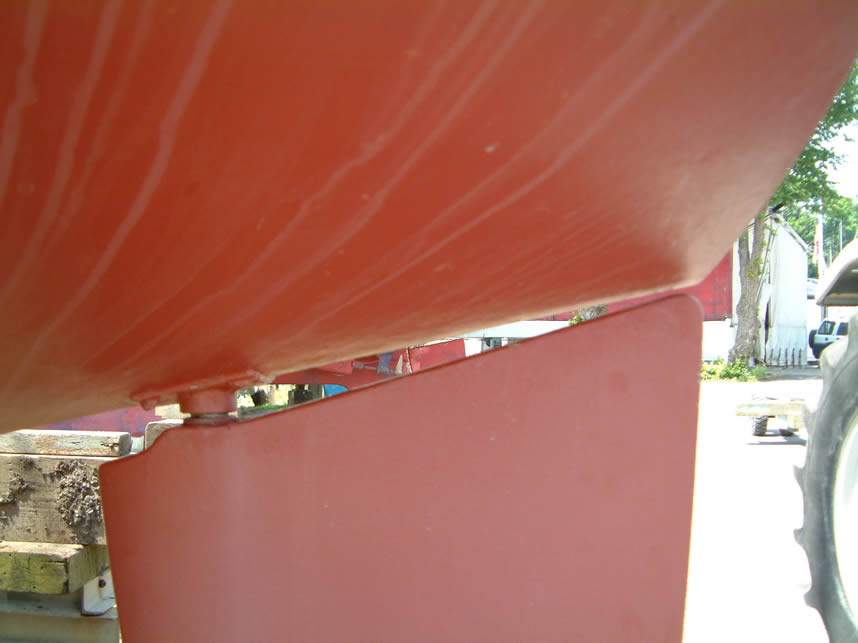 distorted rudder stock